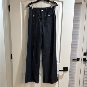 J. Crew Navy Wide Leg Jeans